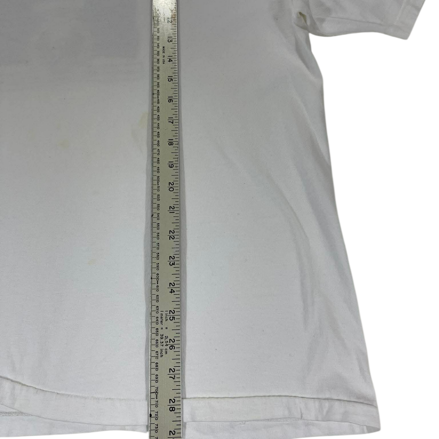 VINTAGE OLYMPIC ANNOUNCEMENT WHITE TEE (L)