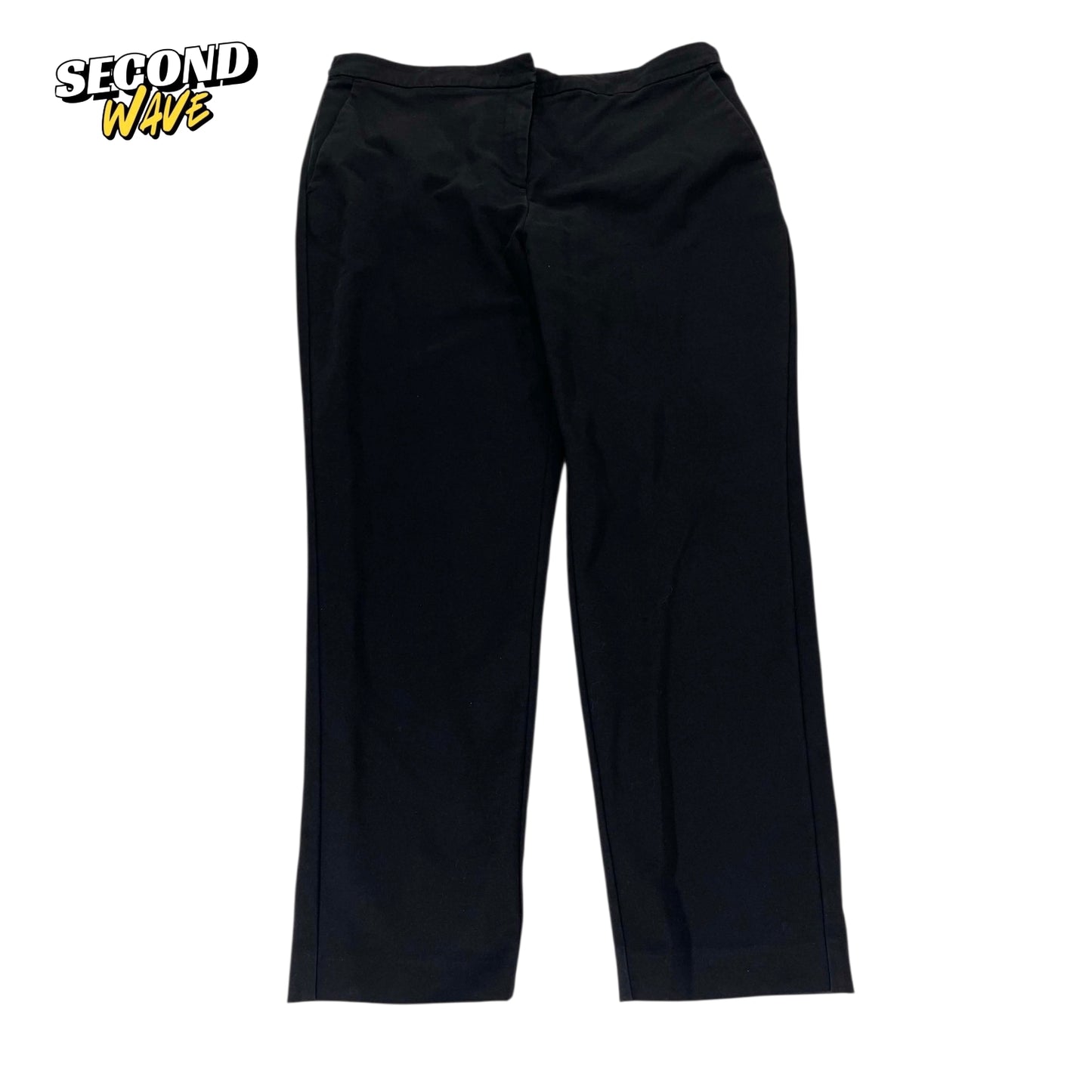BLACK STRAIGHT LEG PANTS (34)