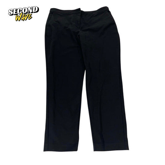 BLACK STRAIGHT LEG PANTS (34)
