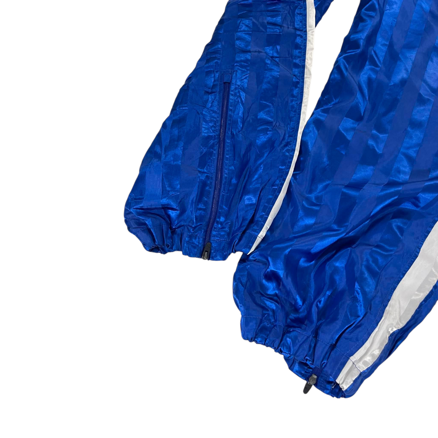 VINTAGE PUMA BLUE PINSTRIPE TRACK PANTS (XL) ²²