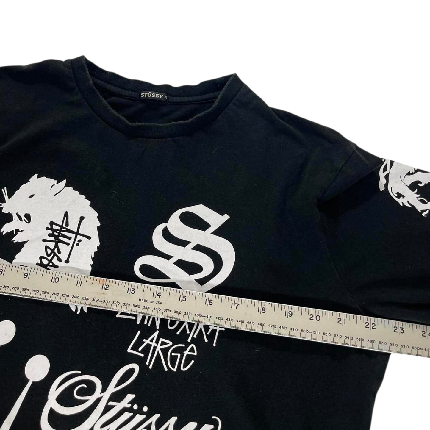 STÜSSY BLACK LONG SLEEVE (XL)