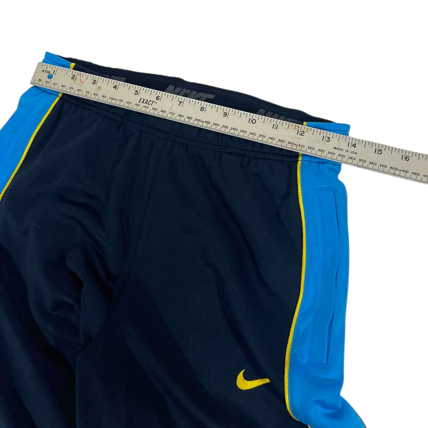 NIKE NAVY DRI-FIT TRACK PANTS⁴ (S - M)