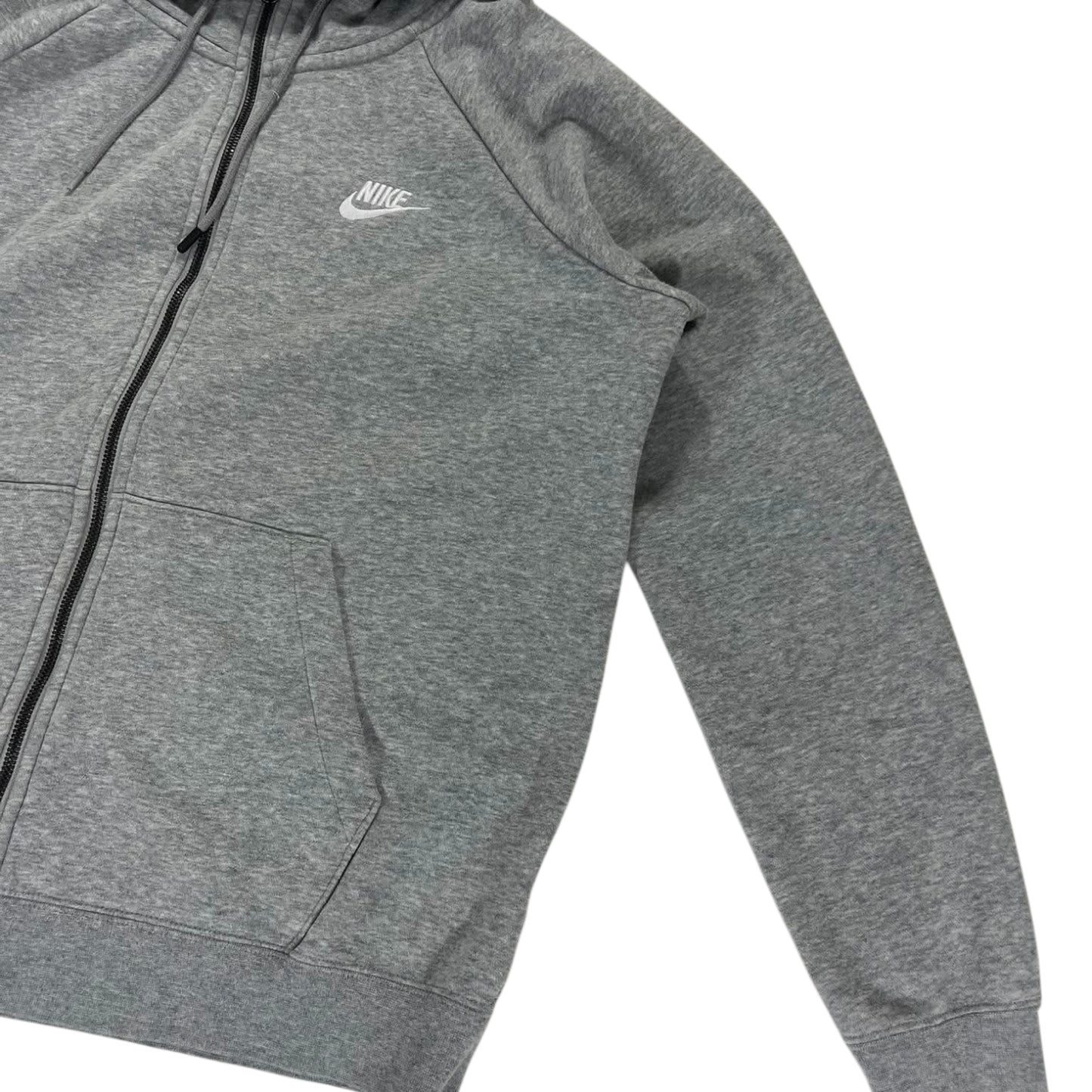 NIKE GREY ZIP UP HOODIE (M)