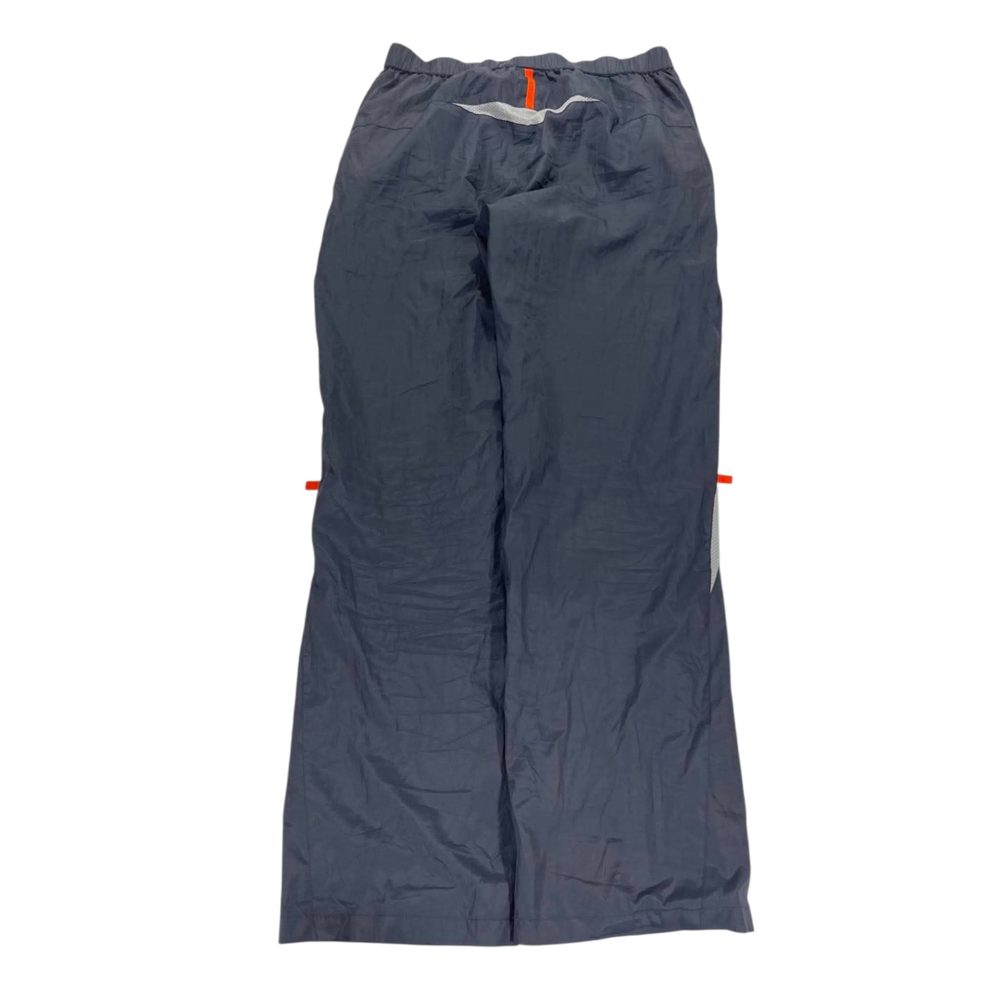 VINTAGE NIKE GREY TRACK PANTS WITH ORANGE ACCENTS (S)
