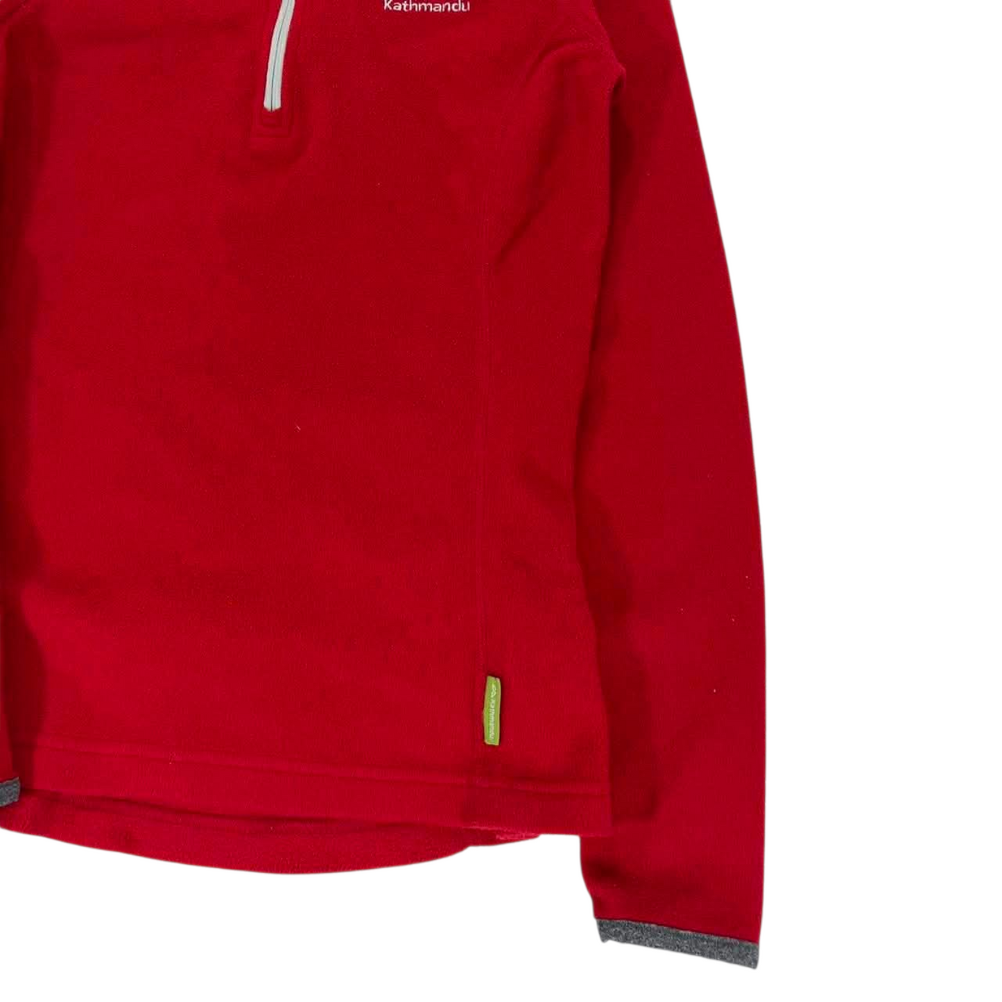 KATHMANDU RED FLEECE QUARTER ZIP SWEATSHIRT (6)