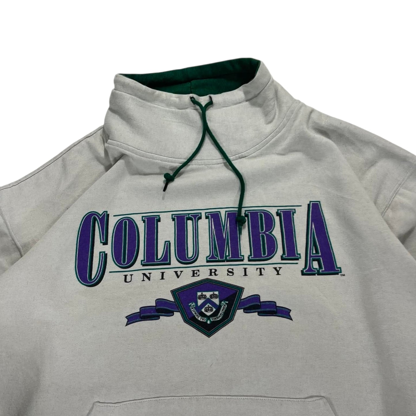 VINTAGE COLUMBIA UNIVERSITY GREY TURTLE NECK CREWNECK (L)