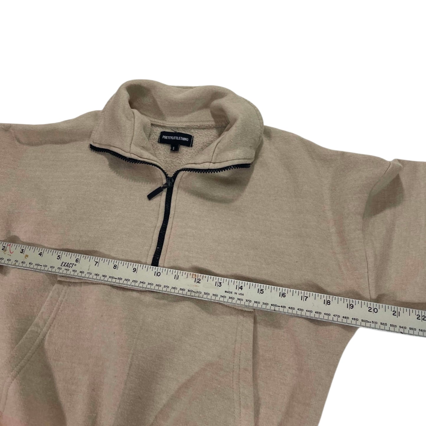 PRETTY LITTLE THING CROPPED QUARTER ZIP (S-M)