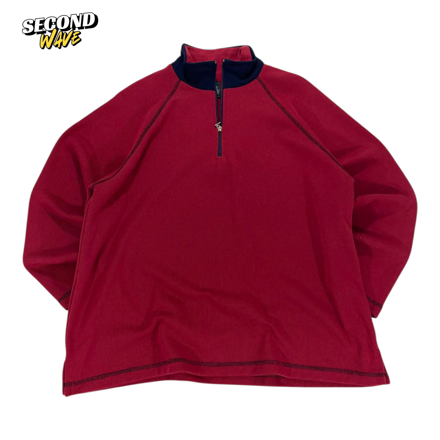 90S GABLEE RED QUARTER ZIP SWEATSHIRT (20)