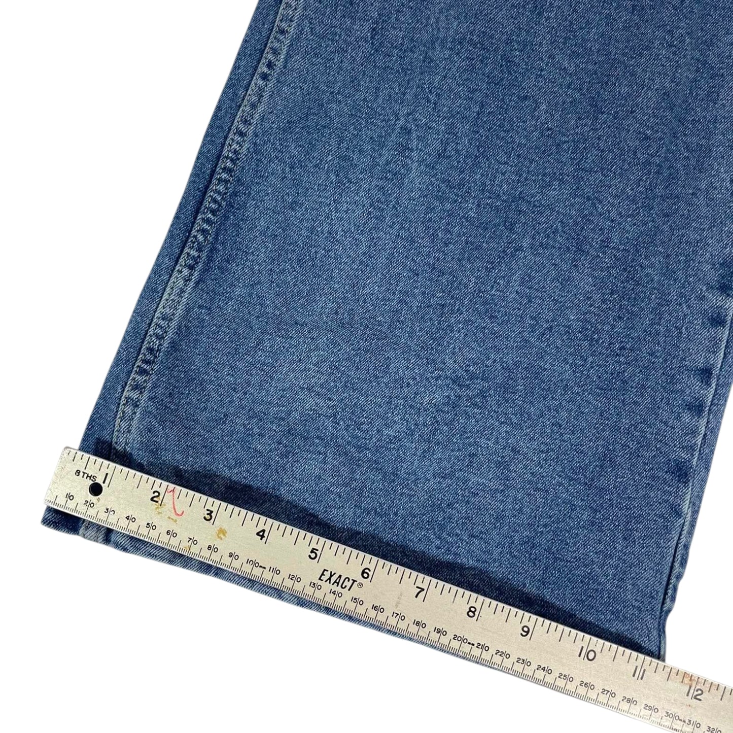 WOMENS BLUE WIDE LEG JEANS (12)
