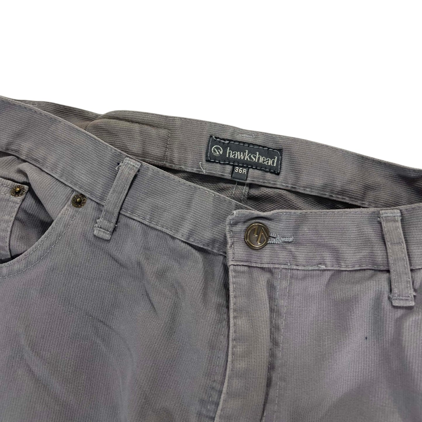 Y2K HAWKSHEAD BAGGY GRAY PANTS (36")