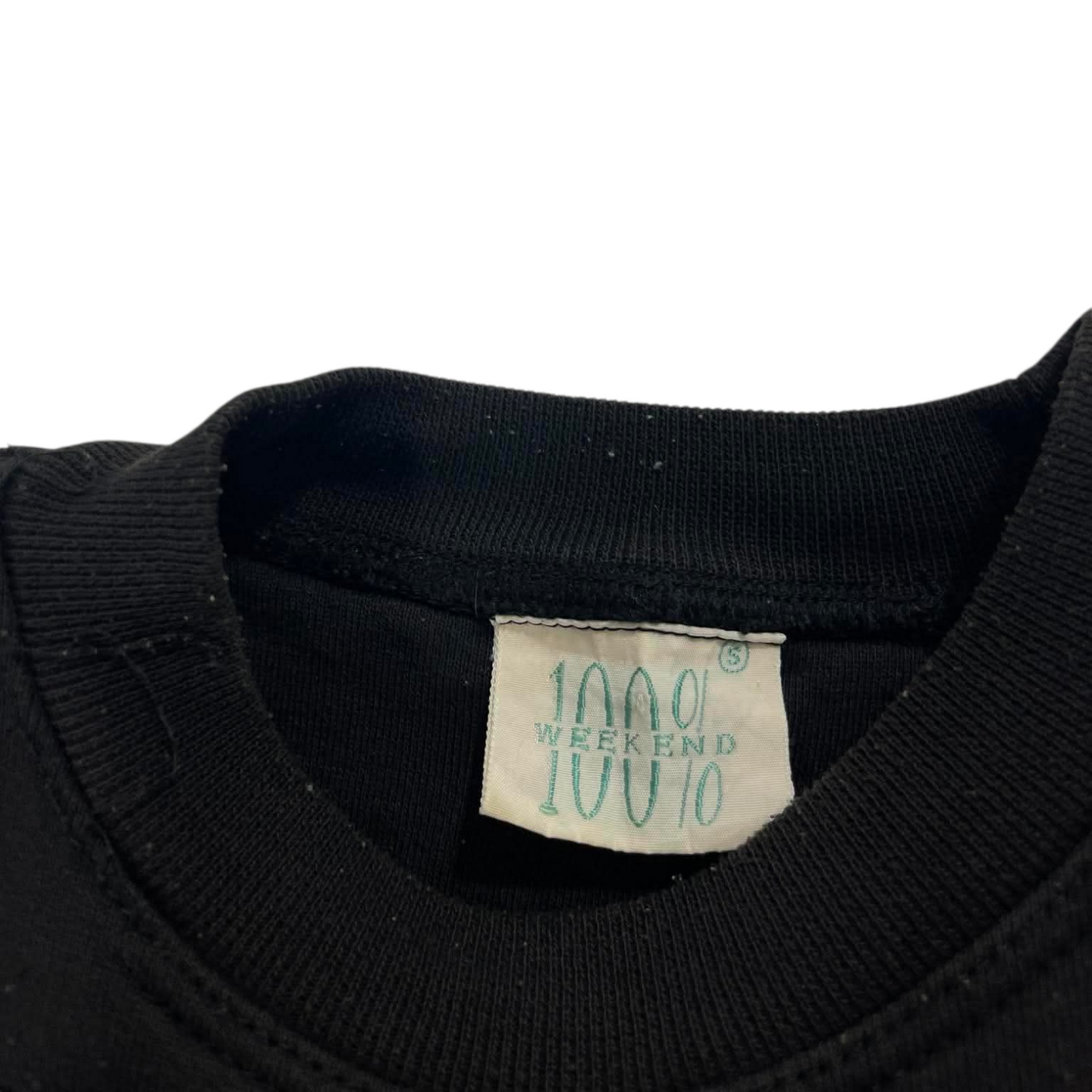 90S 100% WEEKEND BLACK CREWNECK (S)