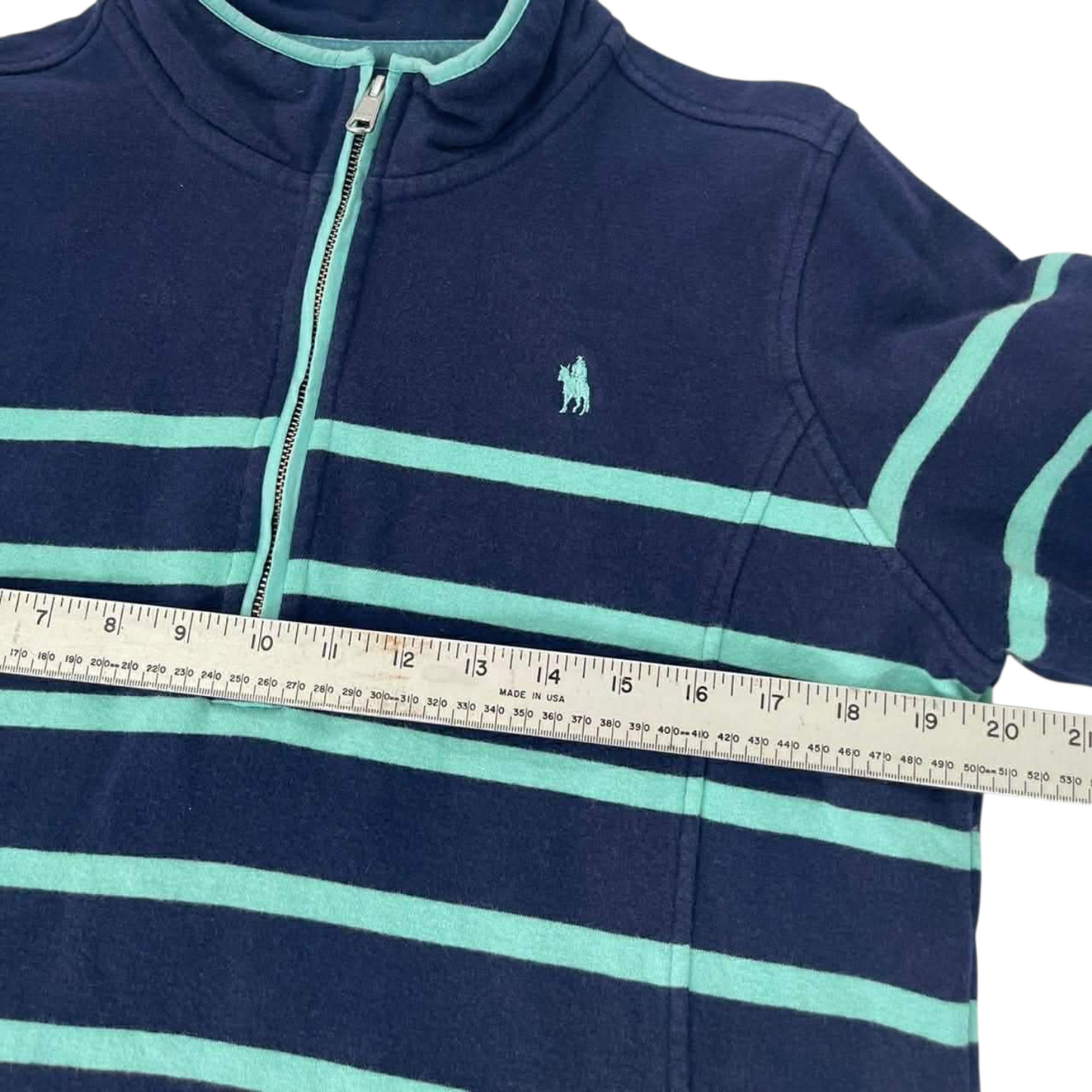 RALPH LAUREN NAVY BLUE QUARTER ZIP SWEATSHIRT (14)