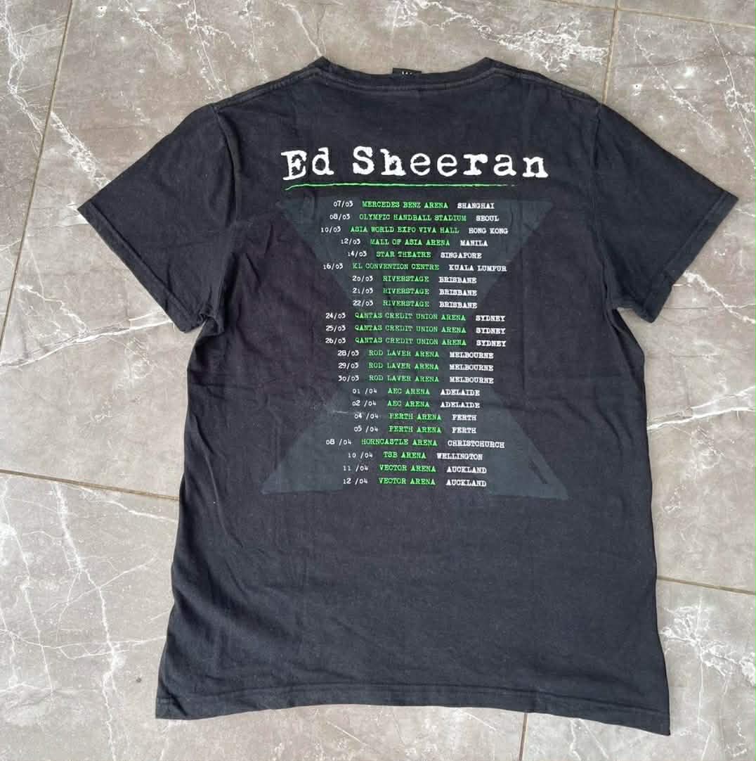 ED SHEERAN BLACK COTTON T-SHIRT (M)