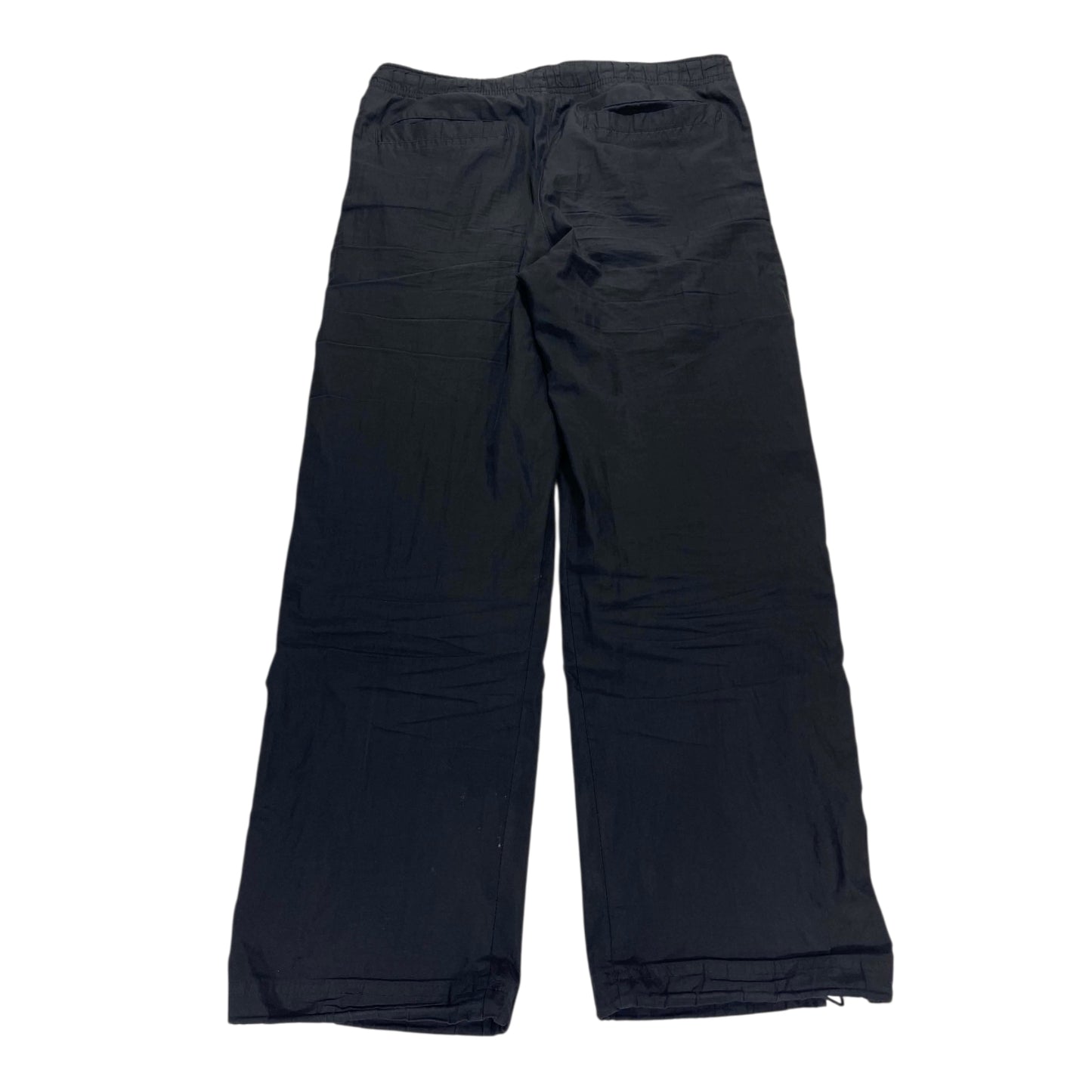 VINTAGE NIKE BLACK GREY BAGGY TRACK PANTS (M)