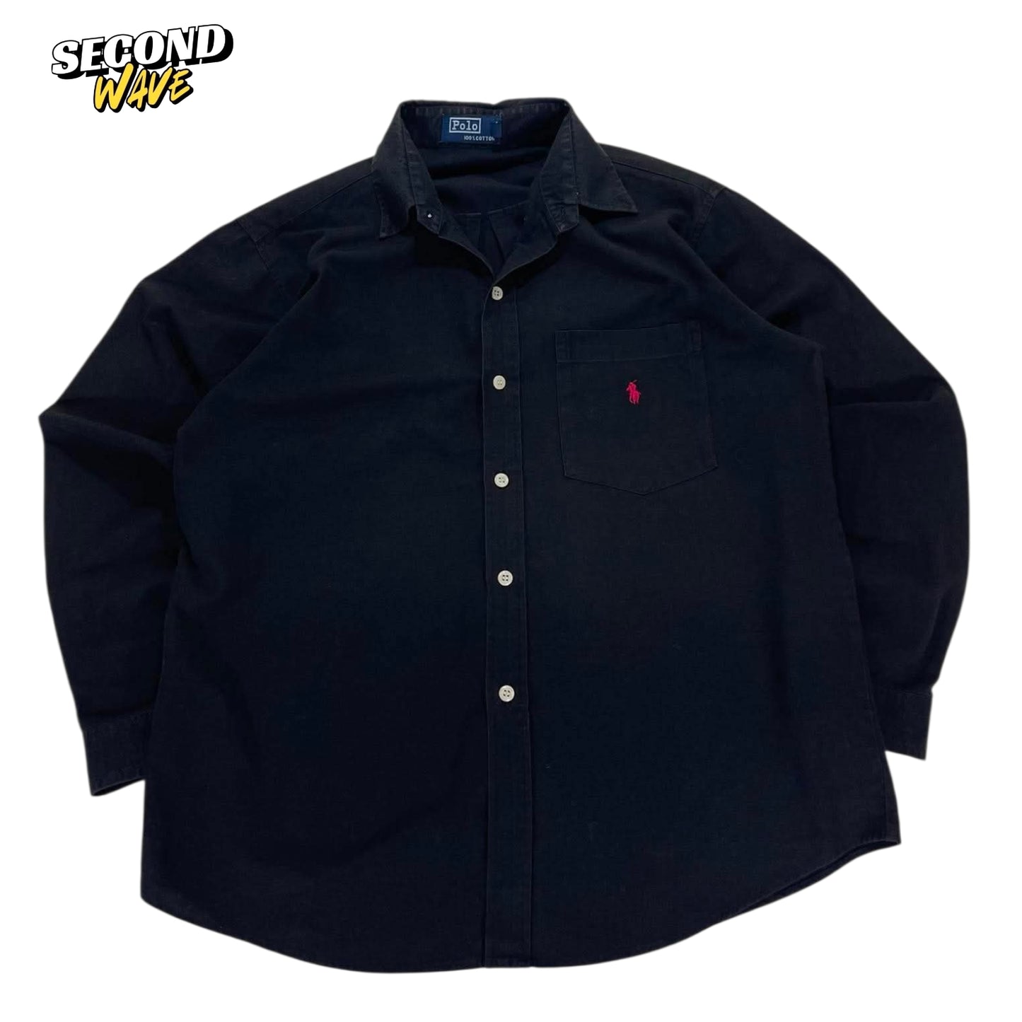 VINTAGE POLO RALPH LAUREN BUTTON UP SHIRT (M)