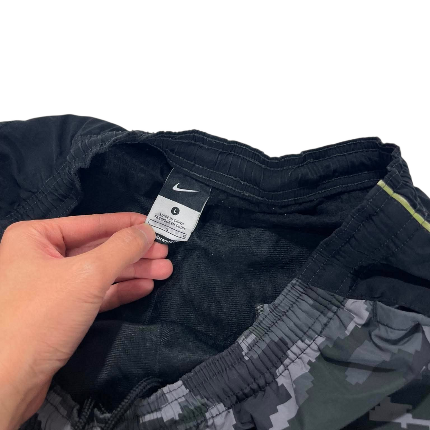 NIKE WEST HAM UNITED FC CAMO TRACK PANTS (L)