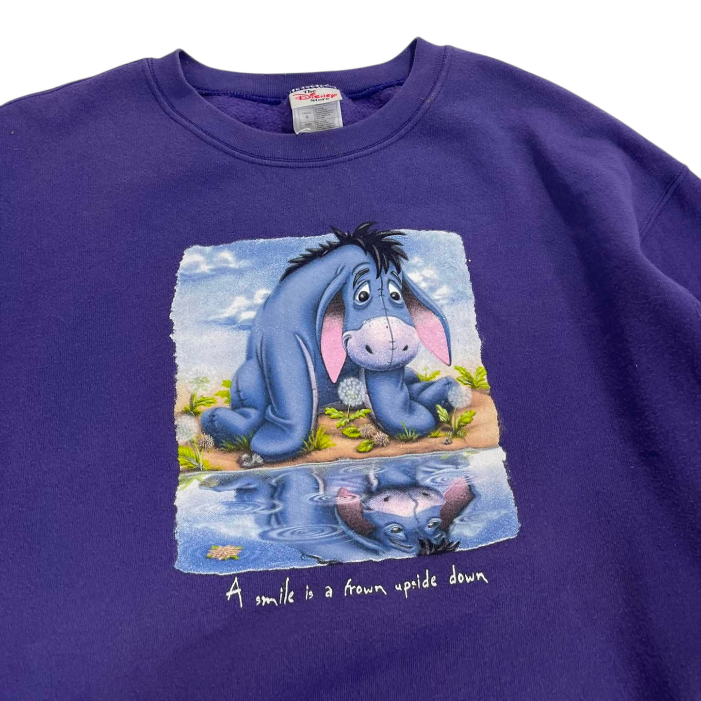 VINTAGE DISNEY EEYORE PURPLE CREWNECK (L)