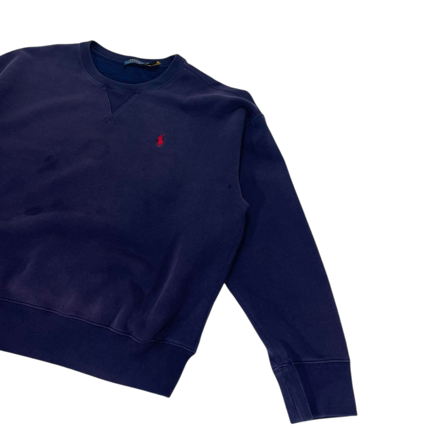 POLO RALPH LAUREN NAVY CREWNECK (L)