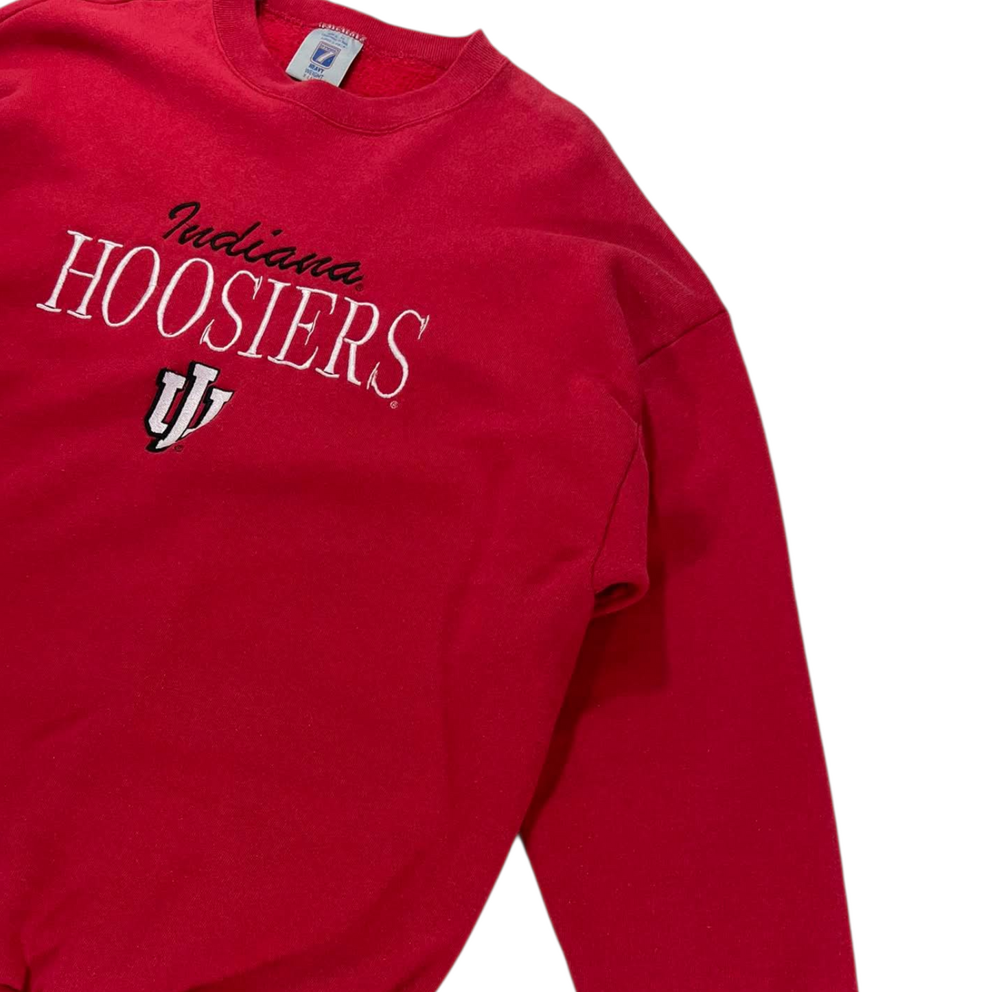 VINTAGE INDIANA HOOSIERS RED CREWNECK SWEATSHIRT (L-XL)