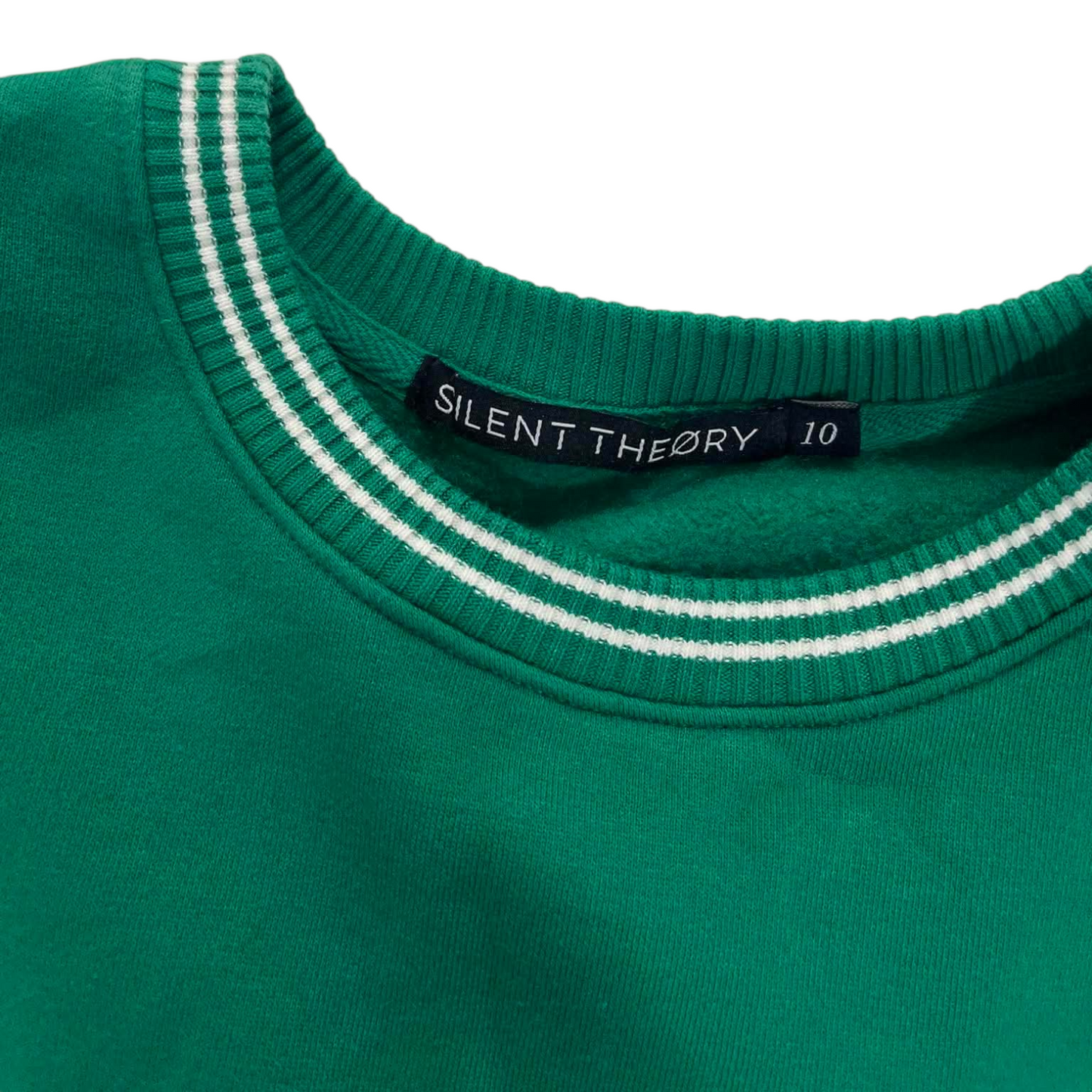 SILENT THEORY EMBROIDERED GREEN CREWNECK (10)