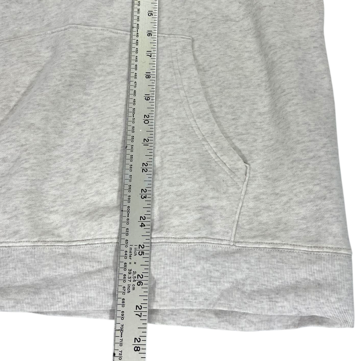 Y2K CREAM GAP GRAY HOODIE (L)