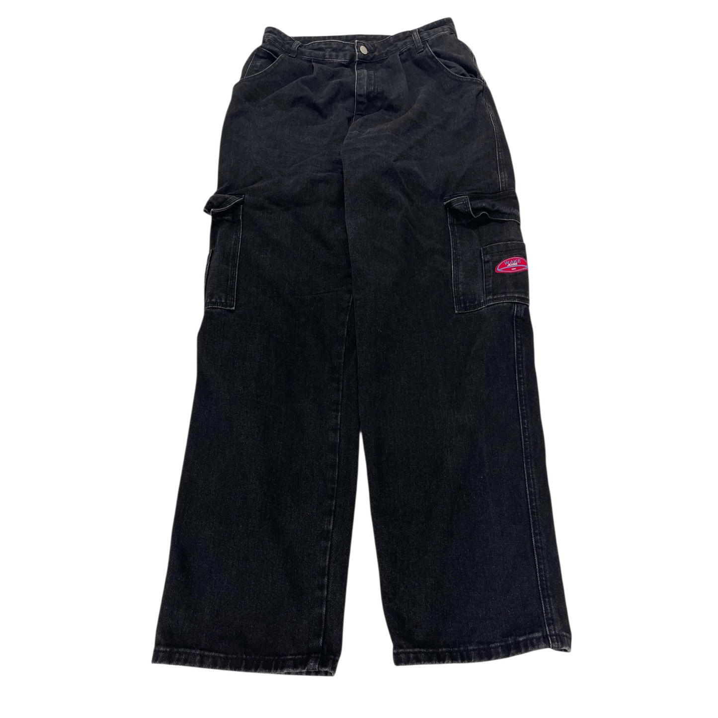 WAKE BLACK CARPENTER JEANS (30)