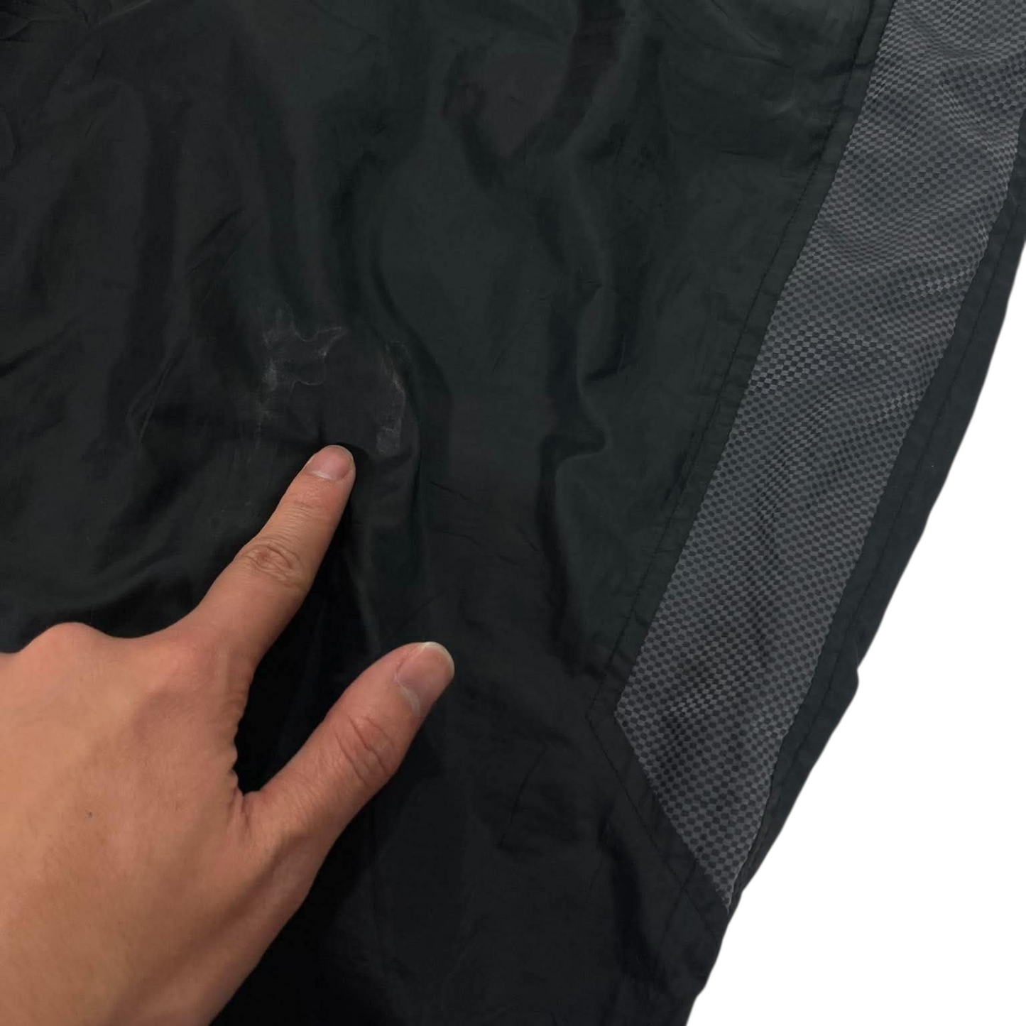 Y2K NIKE BLACK/GREY BAGGY TRACK PANTS² (L - XL)
