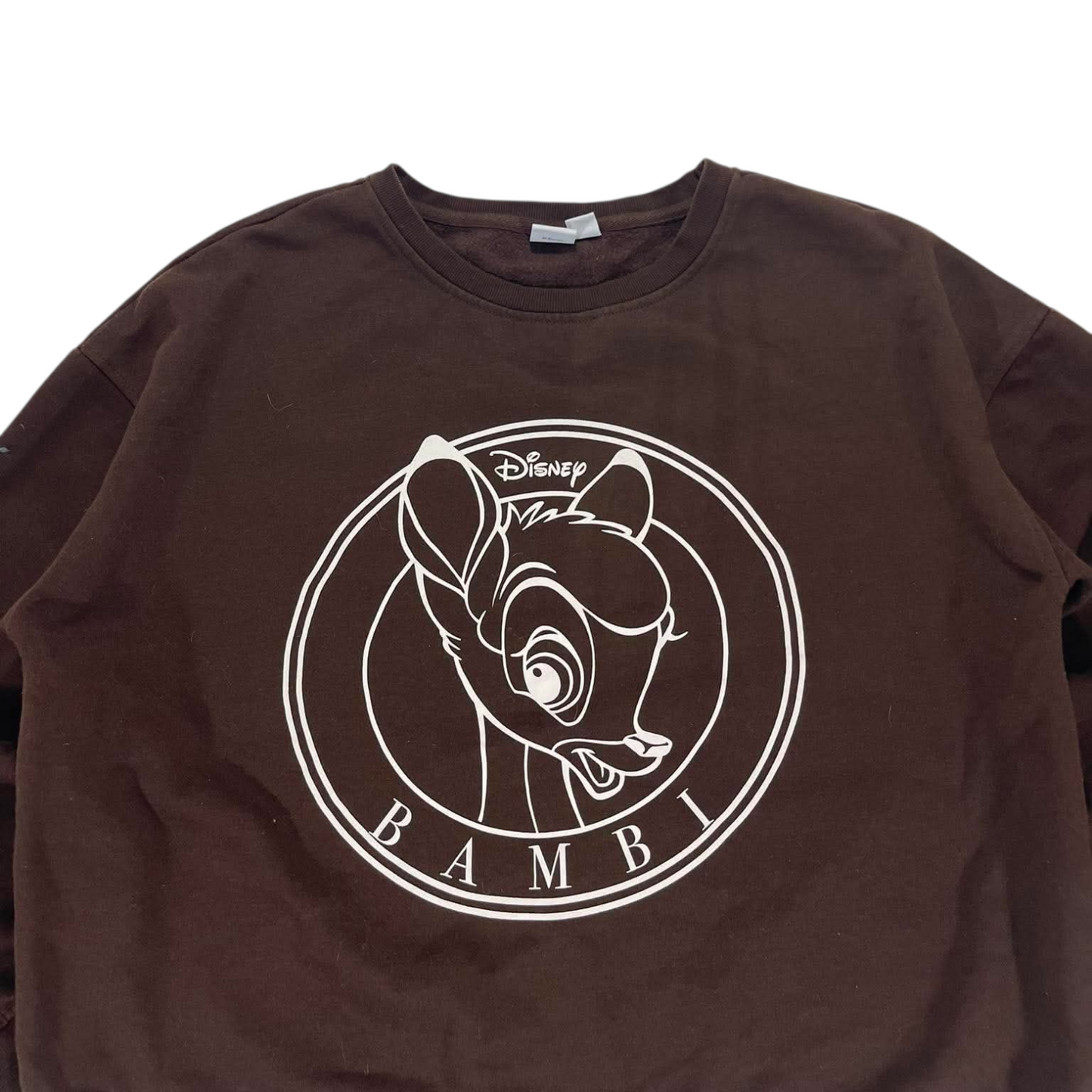 DISNEY BAMBI BROWN CREWNECK SWEATSHIRT (L)