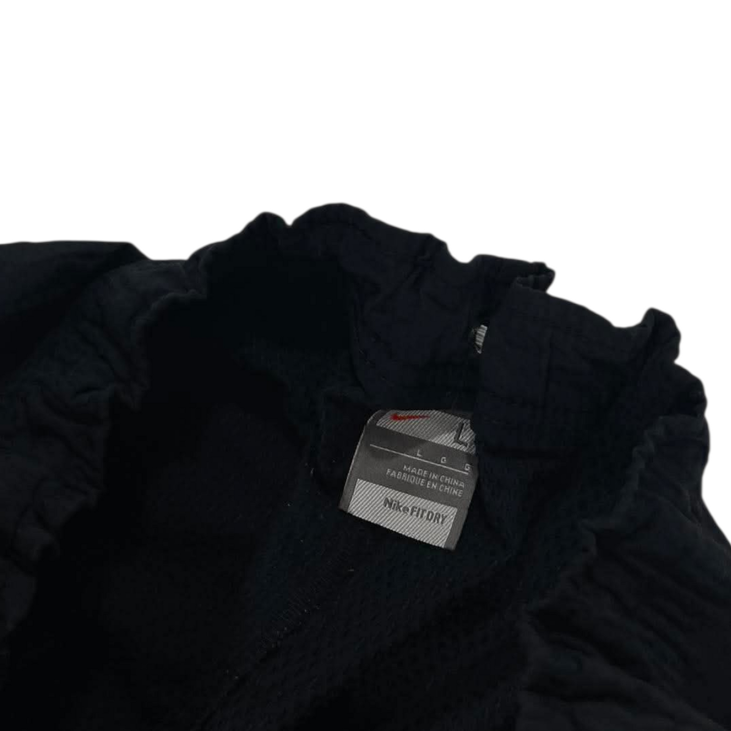 NIKE BLACK BAGGY TRACK PANTS ⁹ (L)