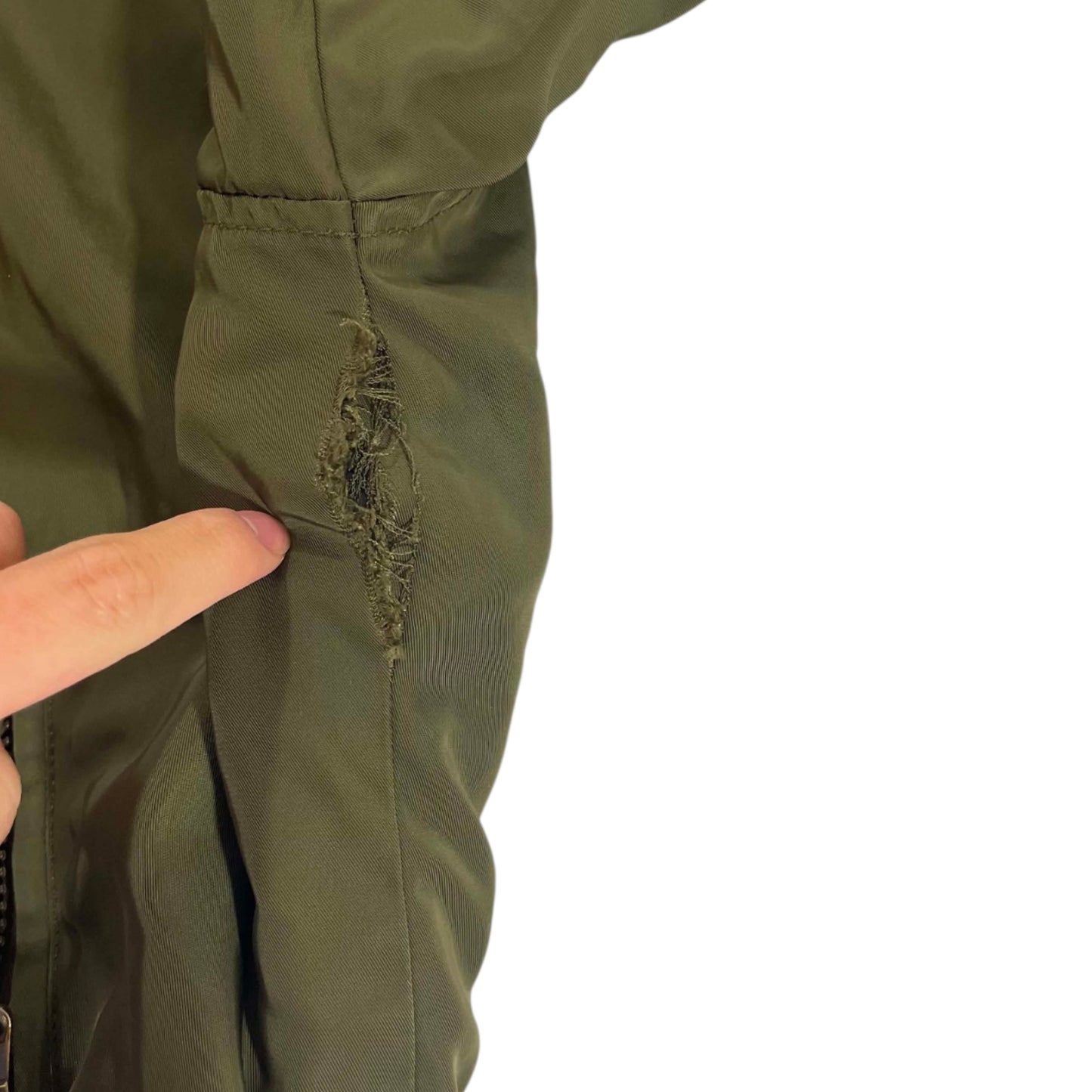 GREEN BOMBER JACKET (S-M)