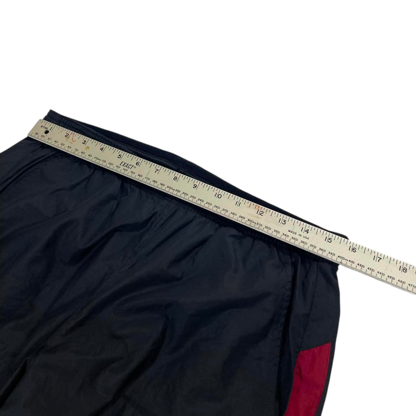 VINTAGE NIKE BLACK/RED TRACK PANTS (L) ¹²