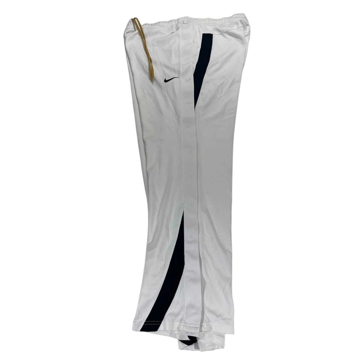 VINTAGE SNAP ON NIKE WHITE TRACK PANTS (L-XL)