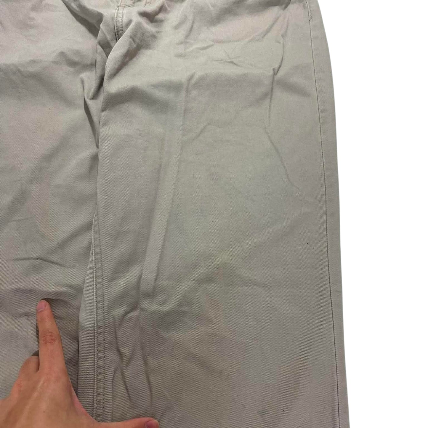 POLO RALPH LAUREN TAN WIDE LEG TROUSERS (34)
