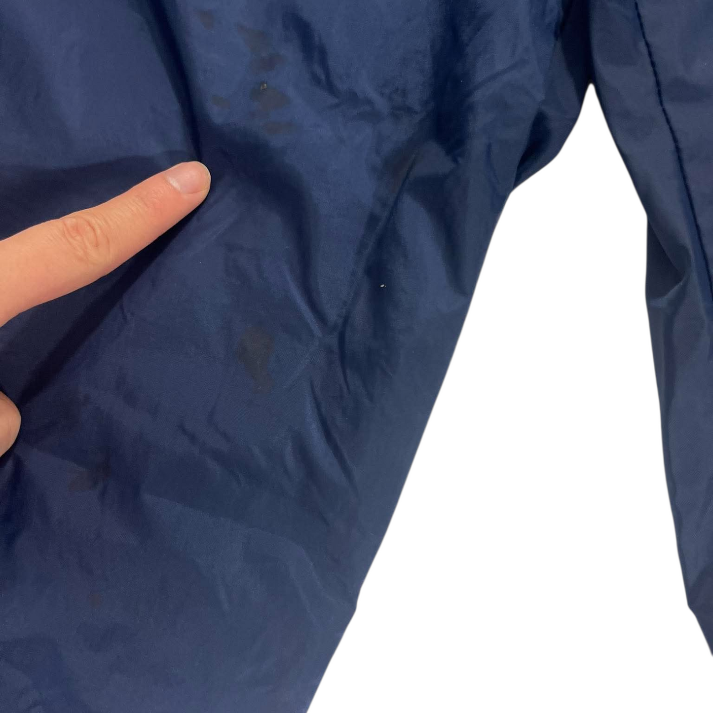 VINTAGE NIKE NAVY BAGGY TRACK PANTS⁶ (BEST FIT LARGE - XL)