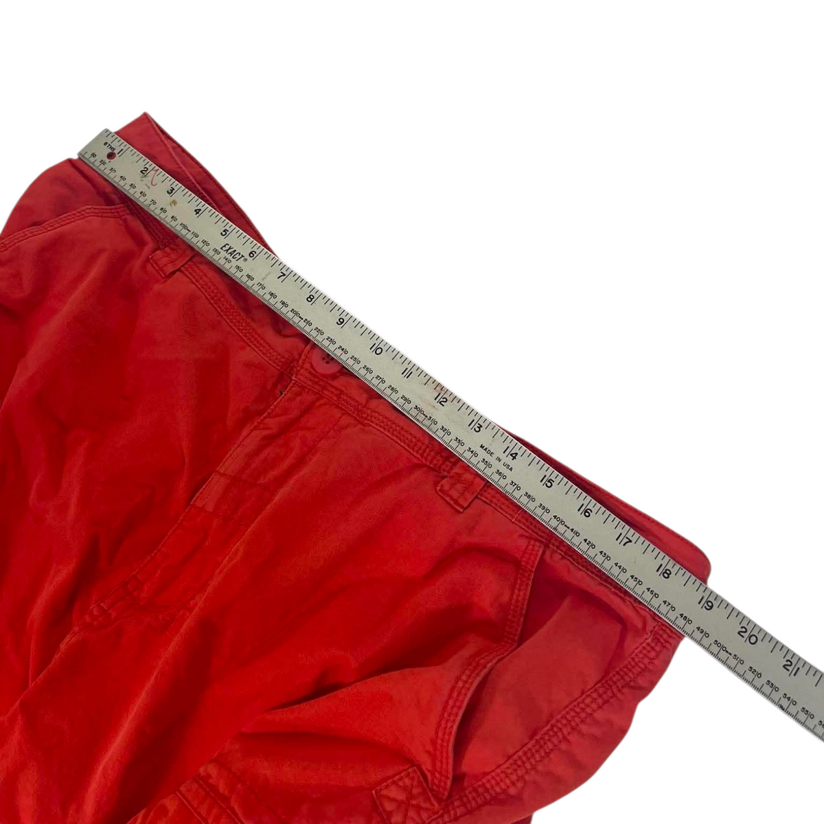 RED CARBON CARGO SHORTS (38)