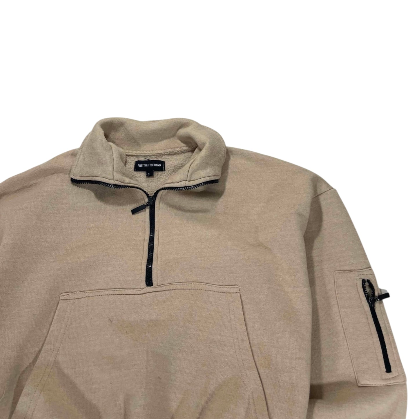 PRETTY LITTLE THING CROPPED QUARTER ZIP (S-M)