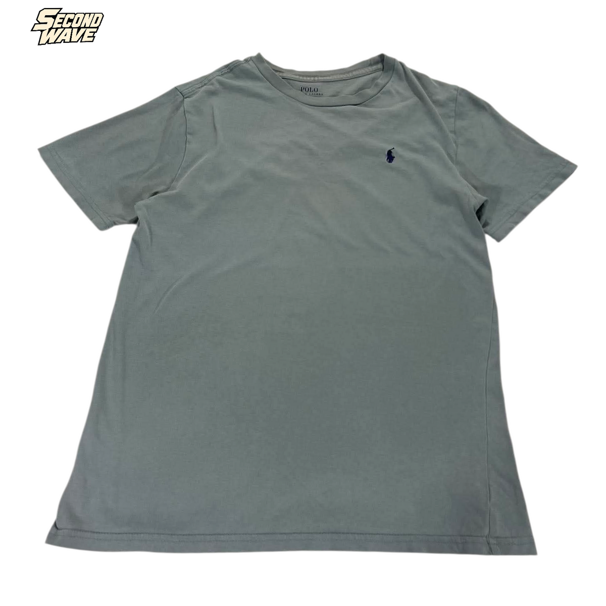 POLO RALPH LAUREN GRAY T-SHIRT (FITS LIKE SMALL)