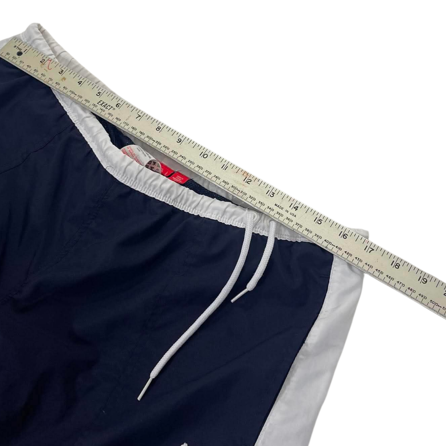PUMA NAVY BLUE TRACK PANTS ⁹ (L)