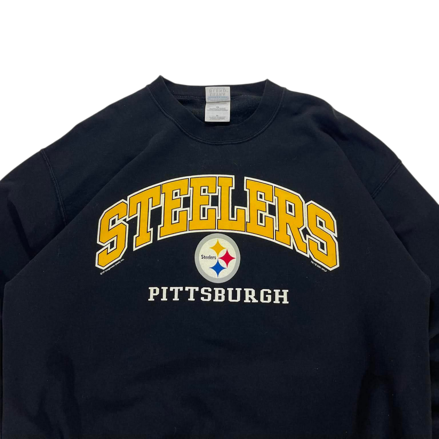 VITAGE PITTSBURGH STEELERS NAVY CREWNECK SWEATSHIRT (XL)