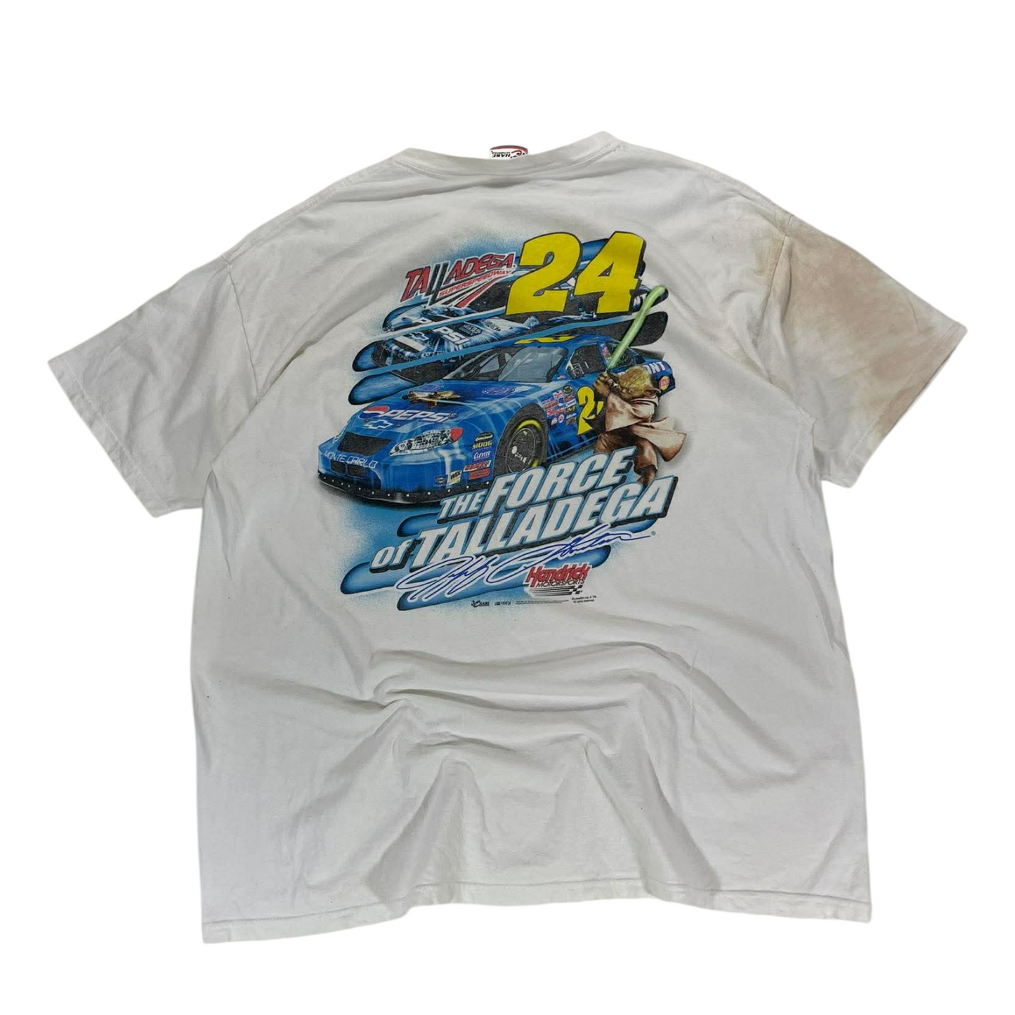 JEFF GORDON NASCAR WHITE TEE (XL)