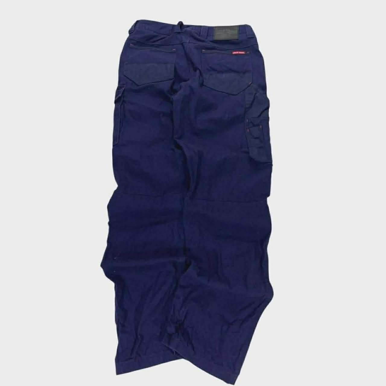 HARD YAKKA NAVY CARGO PANTS (32)