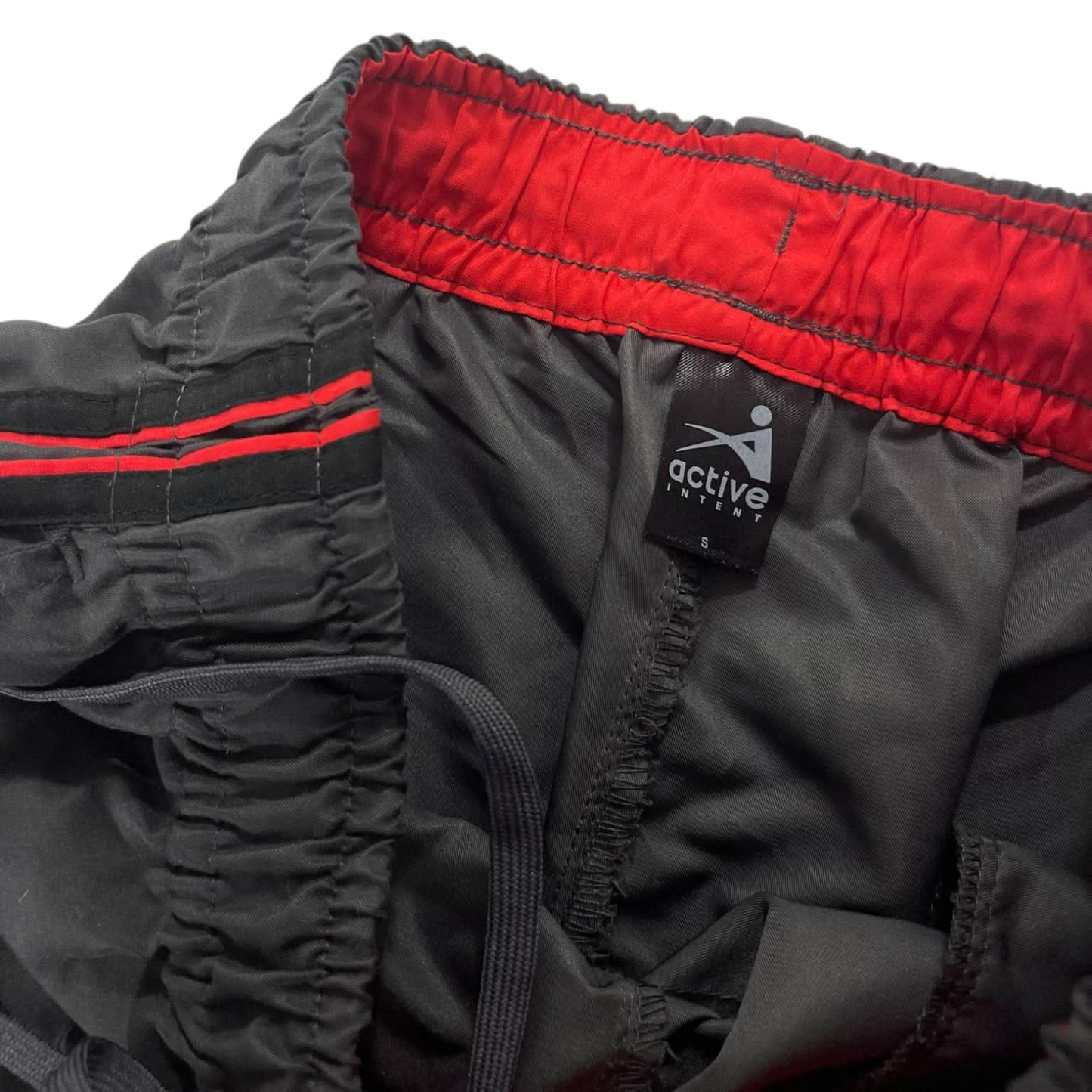 2 IN 1 ACTIVE INTENT GREY/RED TRACK PANTS¹¹ (S - M)