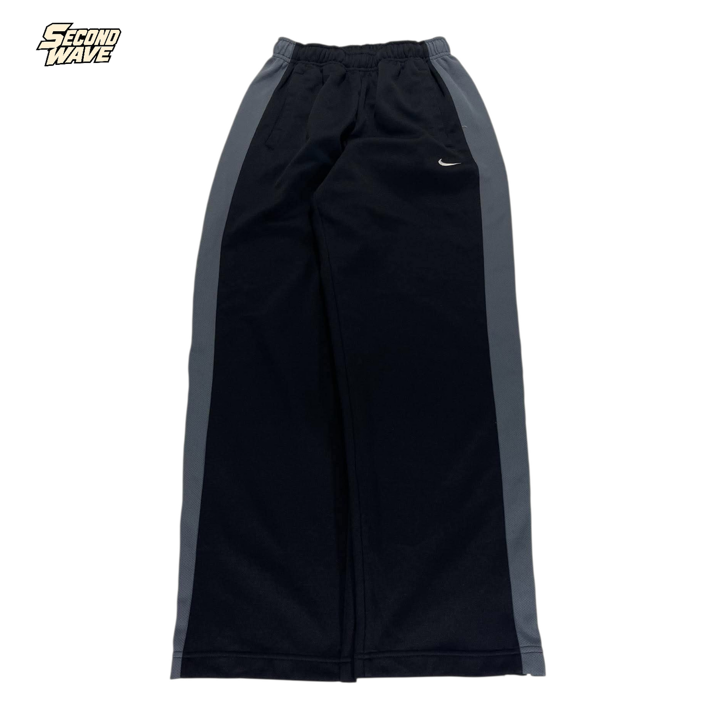 NIKE BLACK/GREY TRACK PANTS¹ (S - M)