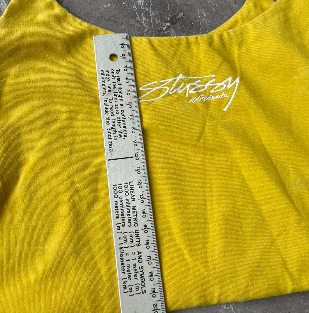 STUSSY YELLOW CROP TOP (8)
