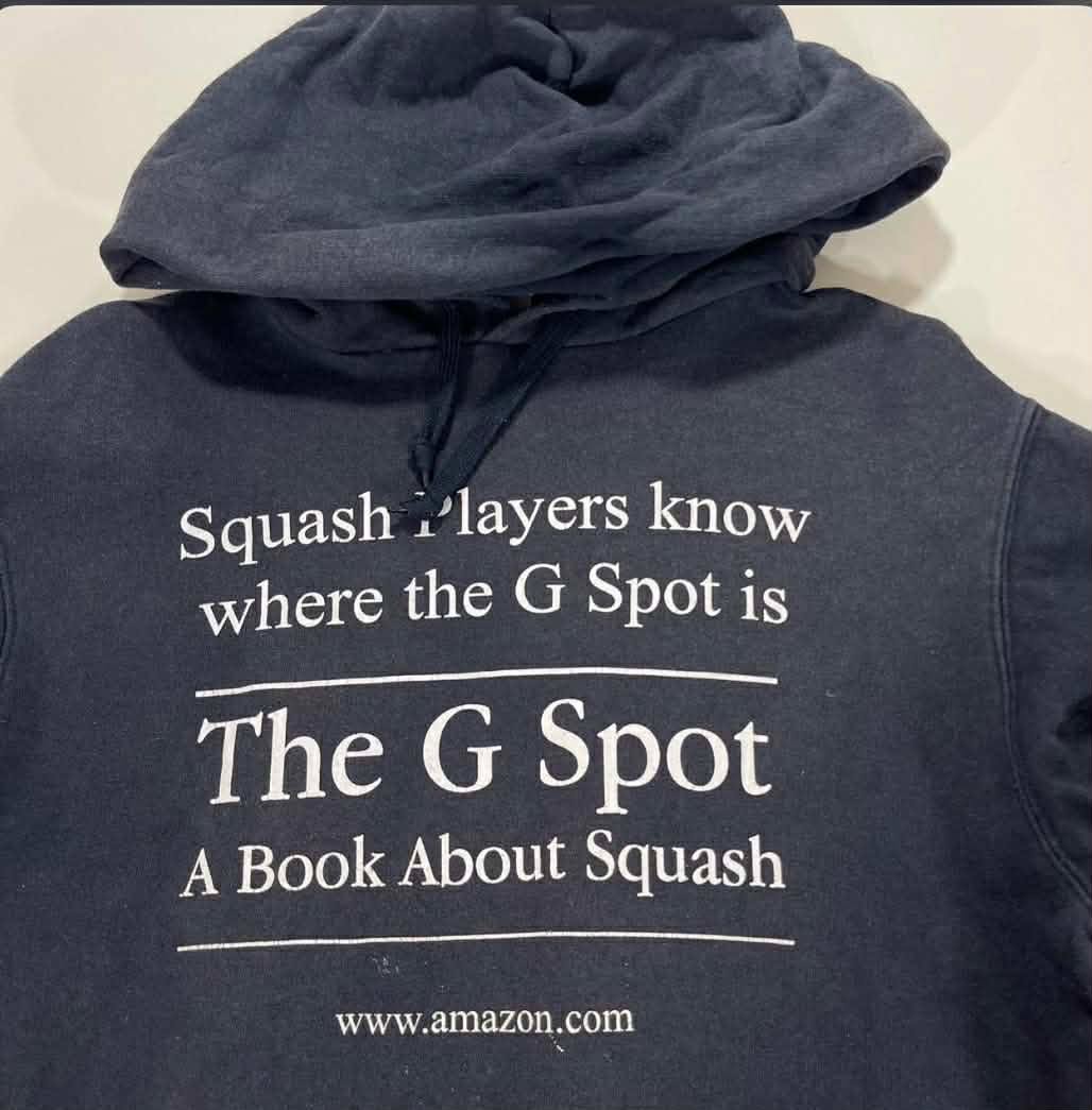 VINTAGE TRASHED VIBES SQUASH G SPOT HOODIE (M)