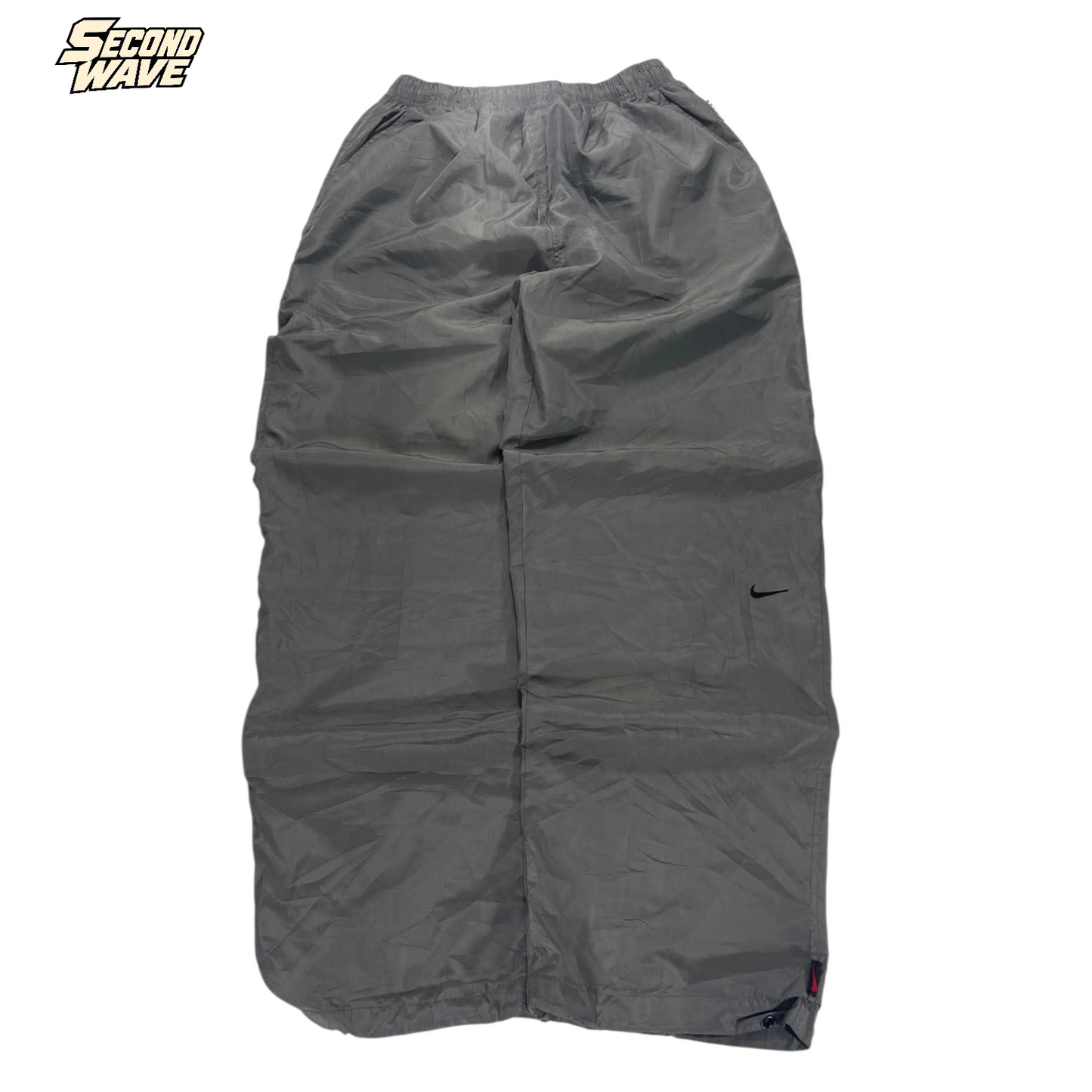 Y2K NIKE BAGGY GRAY TRACK PANTS ⁶ (L)