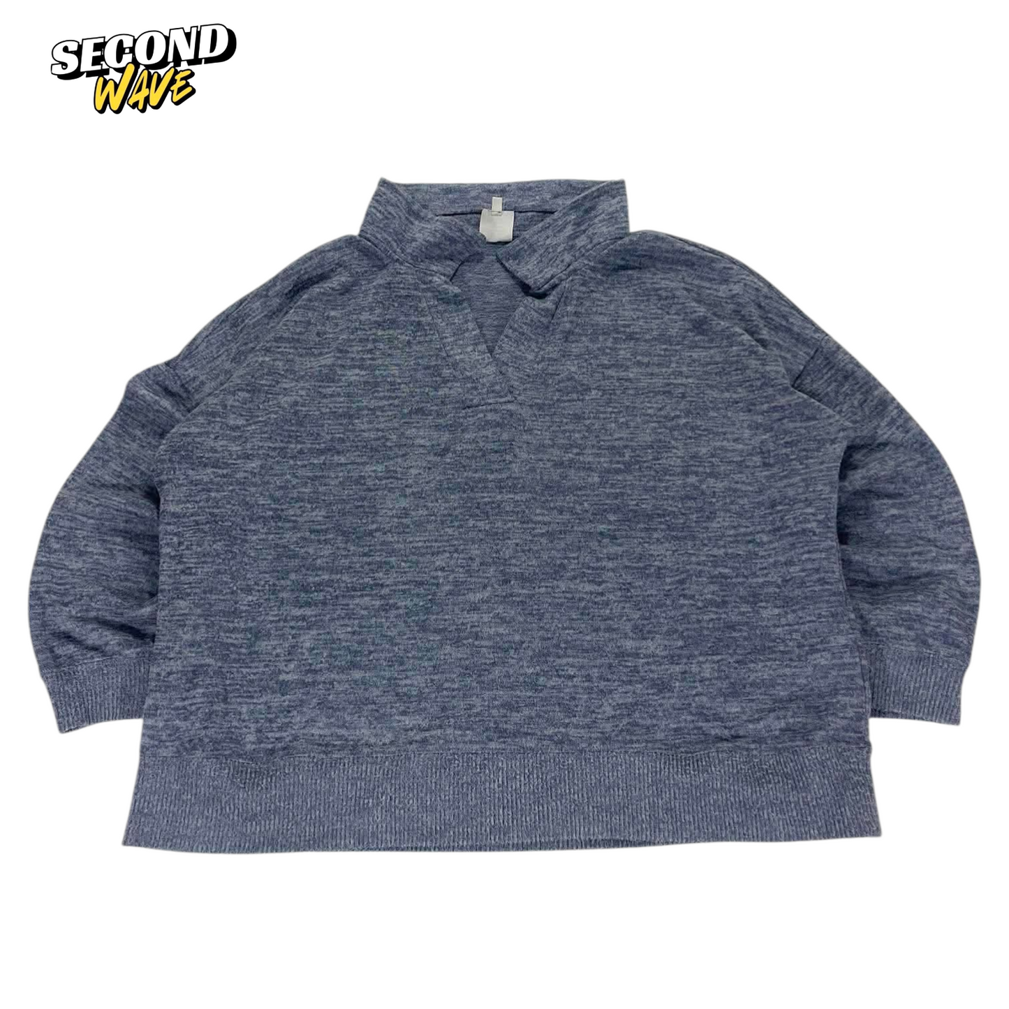 VINTAGE RIVERS BLUE COLLARED JUMPER (S-M)