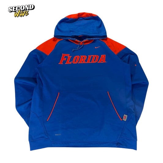 NIKE FLORIDA GATORS BLUE & ORANGE HOODIE (L)