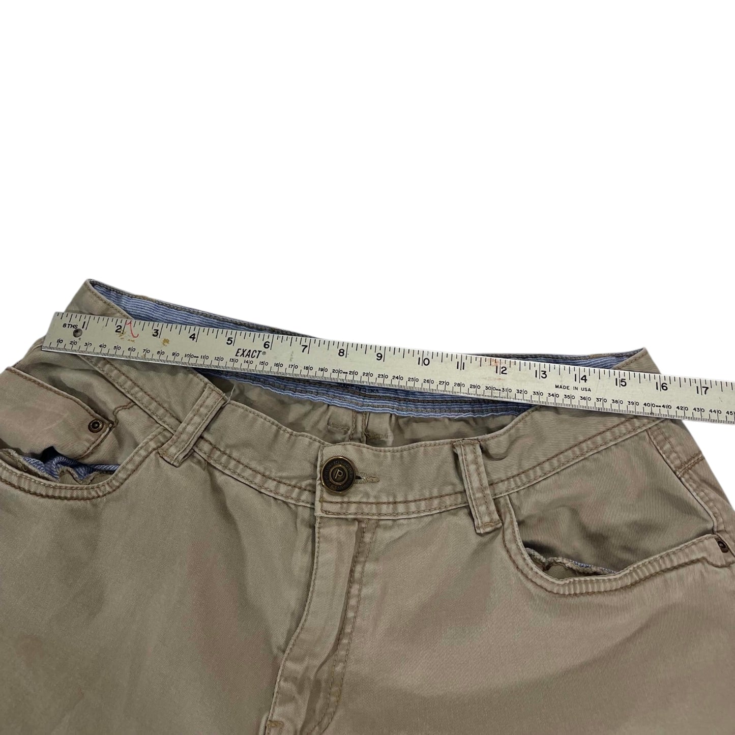 VINTAGE PILGRIM KHAKI WIDE LEG TROUSERS (32)