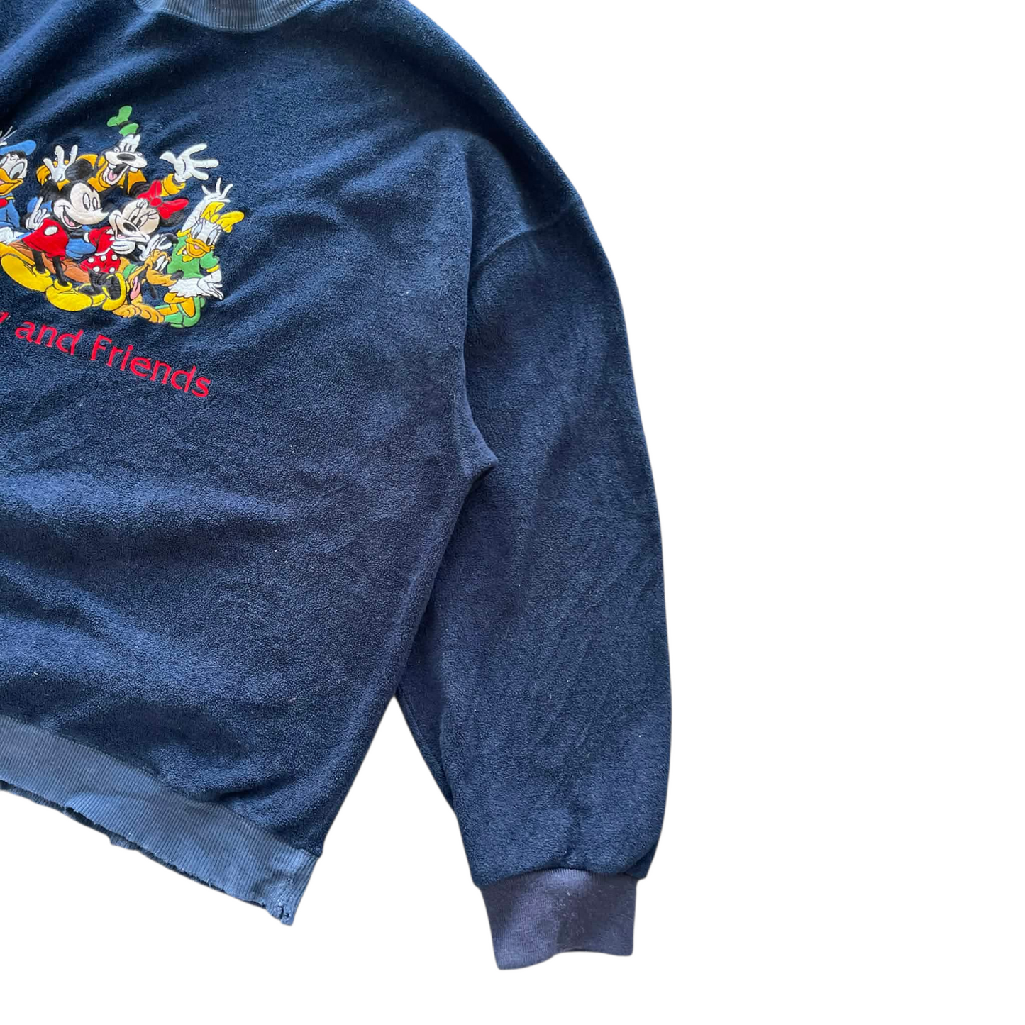 VINTAGE DISNEY MICKEY MOUSE NAVY BLUE SWEATSHIRT (L-XL)